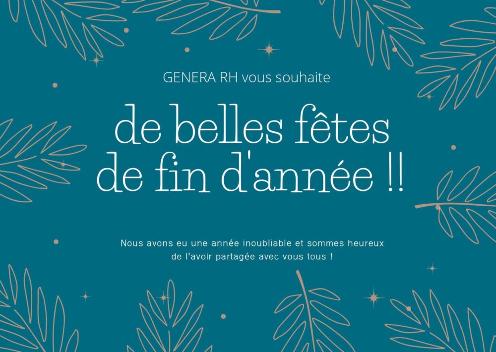 Voeux de fin d’année GENERA RH voeux de fin d'année GENERA RH